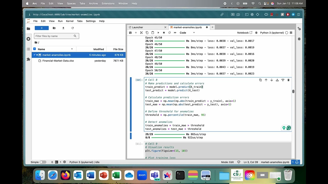 Detecting Market Anomalies with LSTM