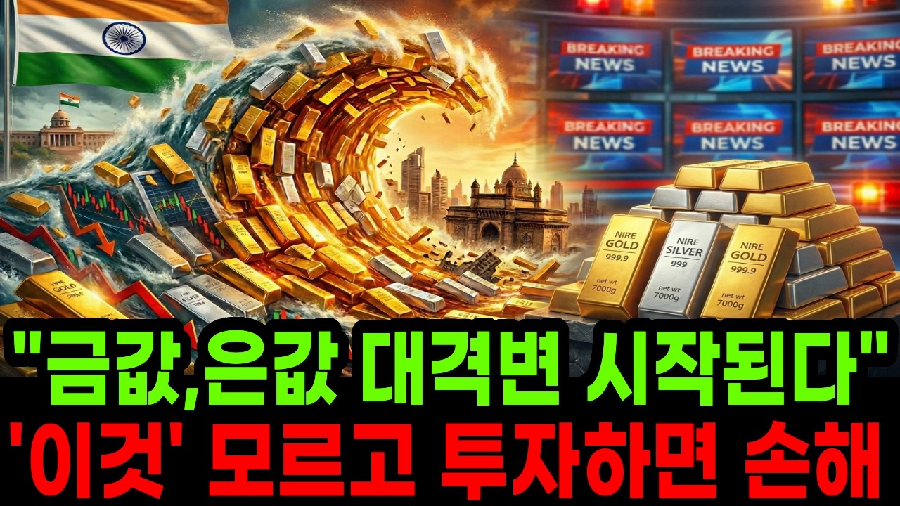 &rdquo;금,은 인도의 충격적인 선언&rdquo; 금값,은값 시장 대격변 시작되는 이유
