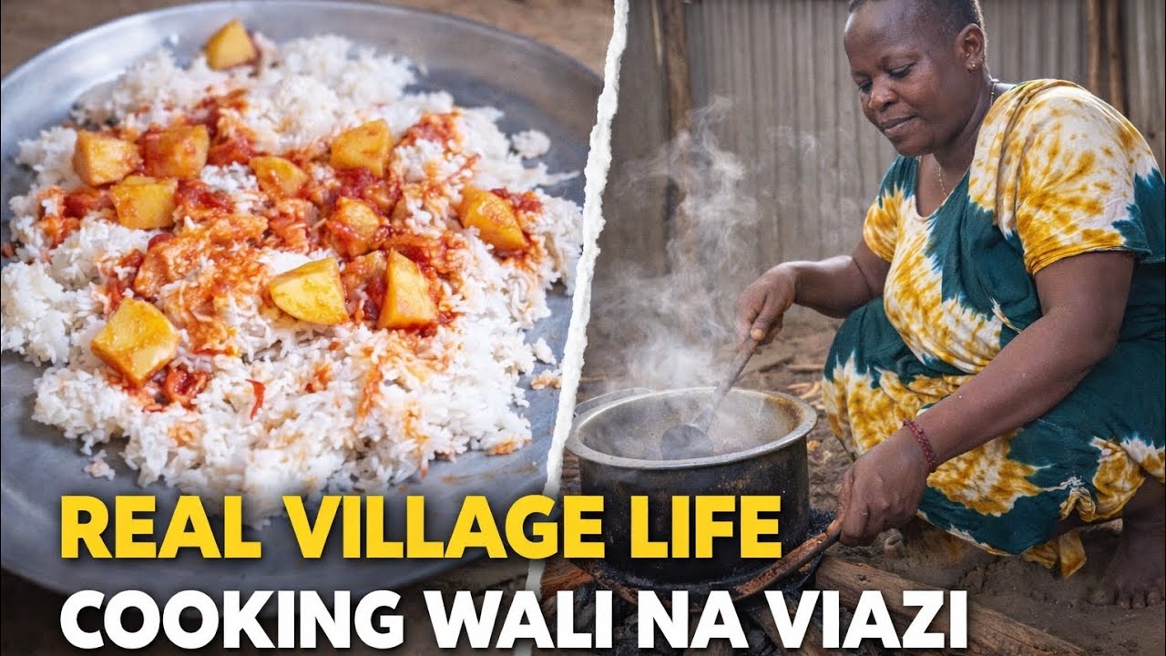 Real Village Life | Cooking Wali na Viazi