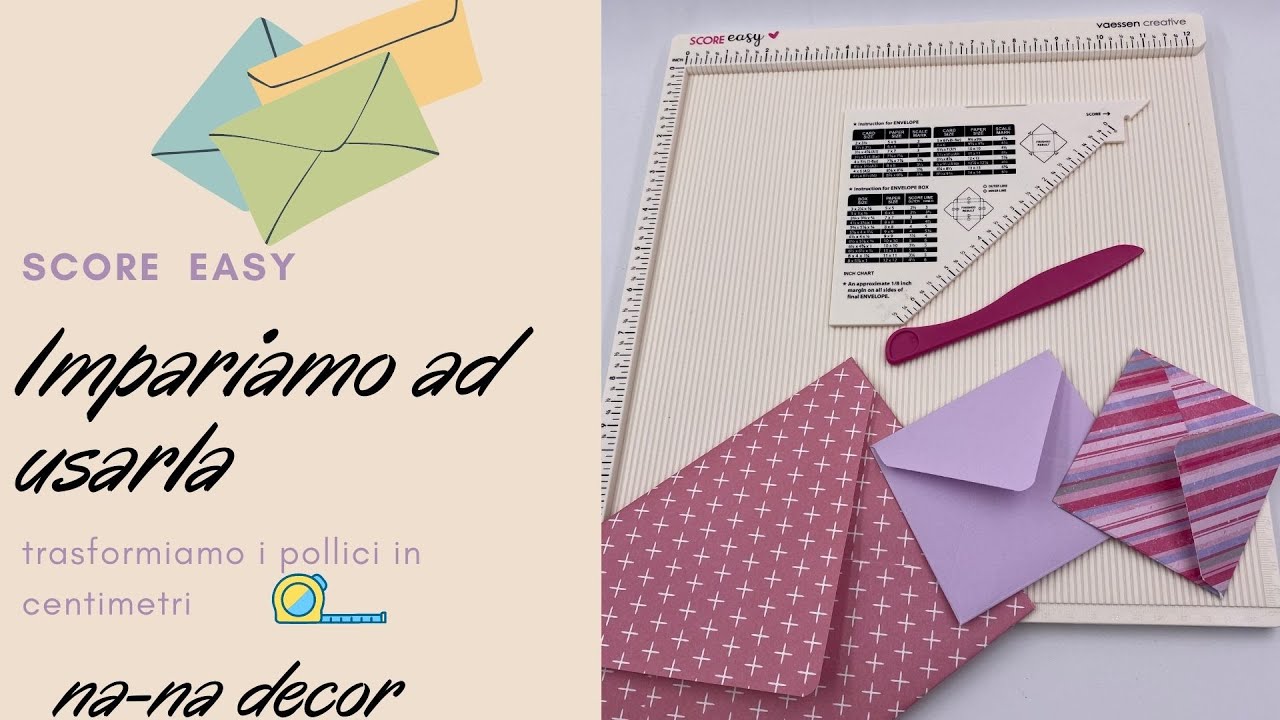 Come utilizzare la Score Easy convertendo i pollici in centimetri!!#scoreline #tutorial #nanadecor