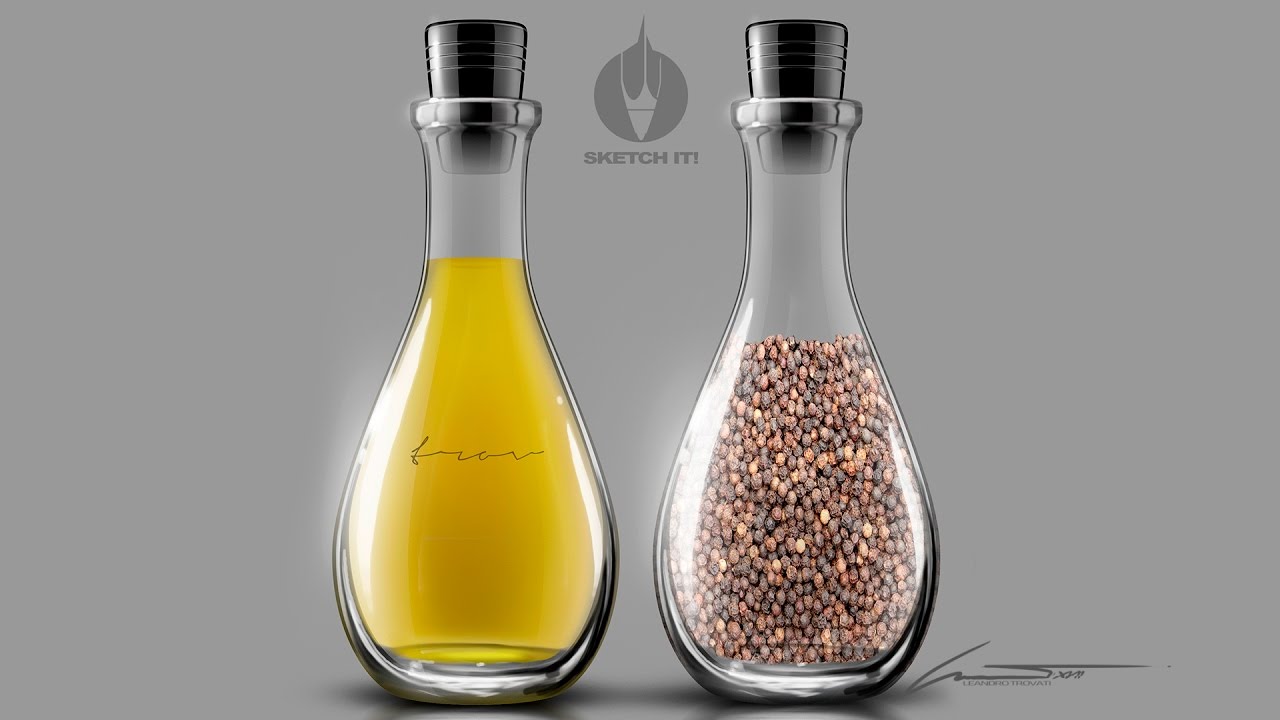 SKETCH-IT! #16 • Product glass package rendering