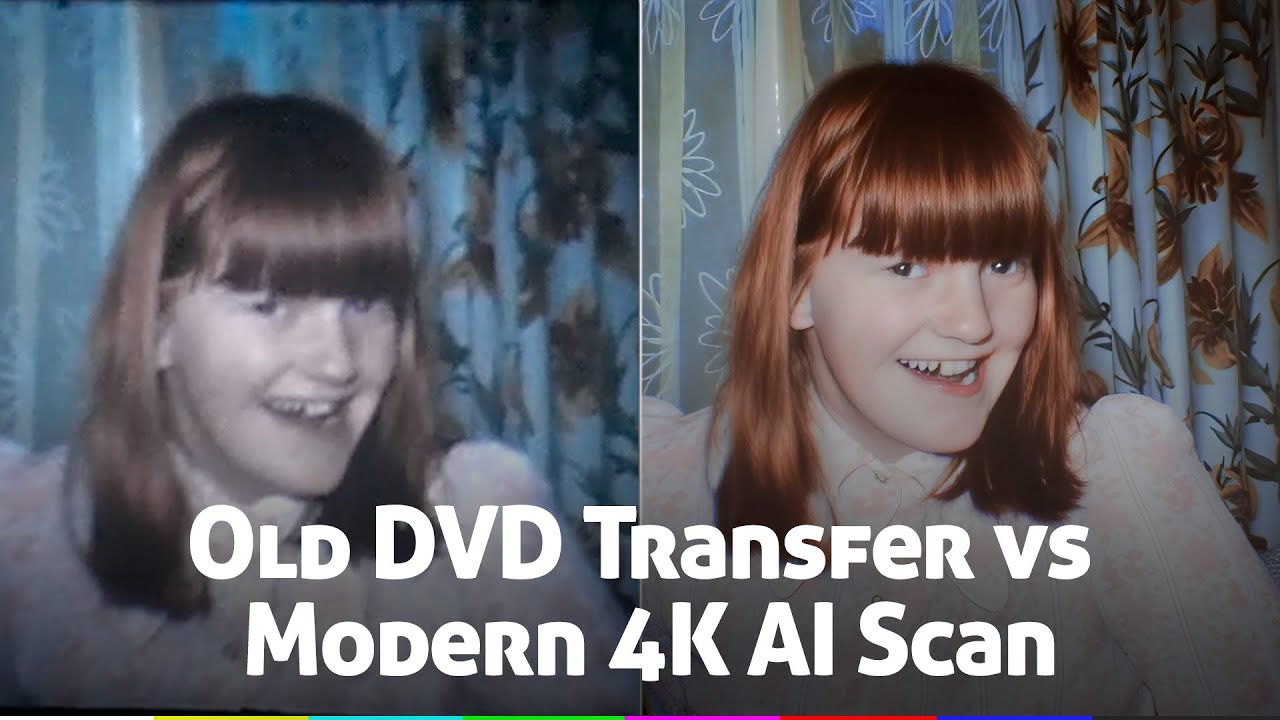 8mm Home Movie &ndash; Old DVD Transfer vs Modern 4K AI Scan