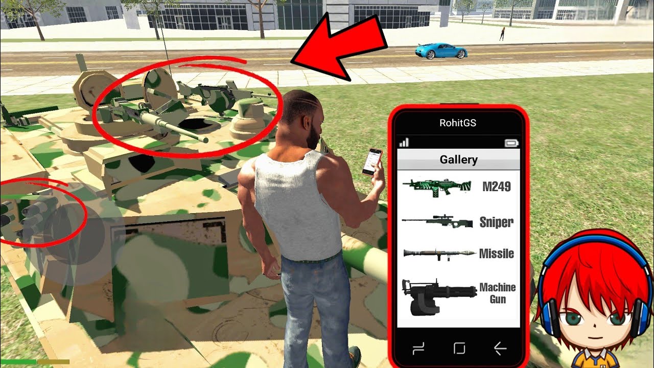 Tank All Weapons Cheat Code in Indian Bike Driving 3D ? Mythbusters #50