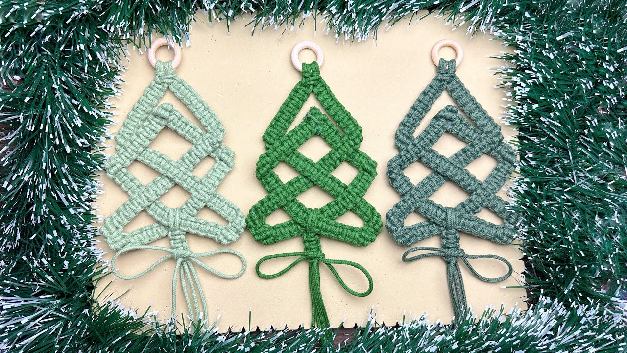 DIY MACRAME | Christmas Tree Ornament | Celtic Knot Tutorial