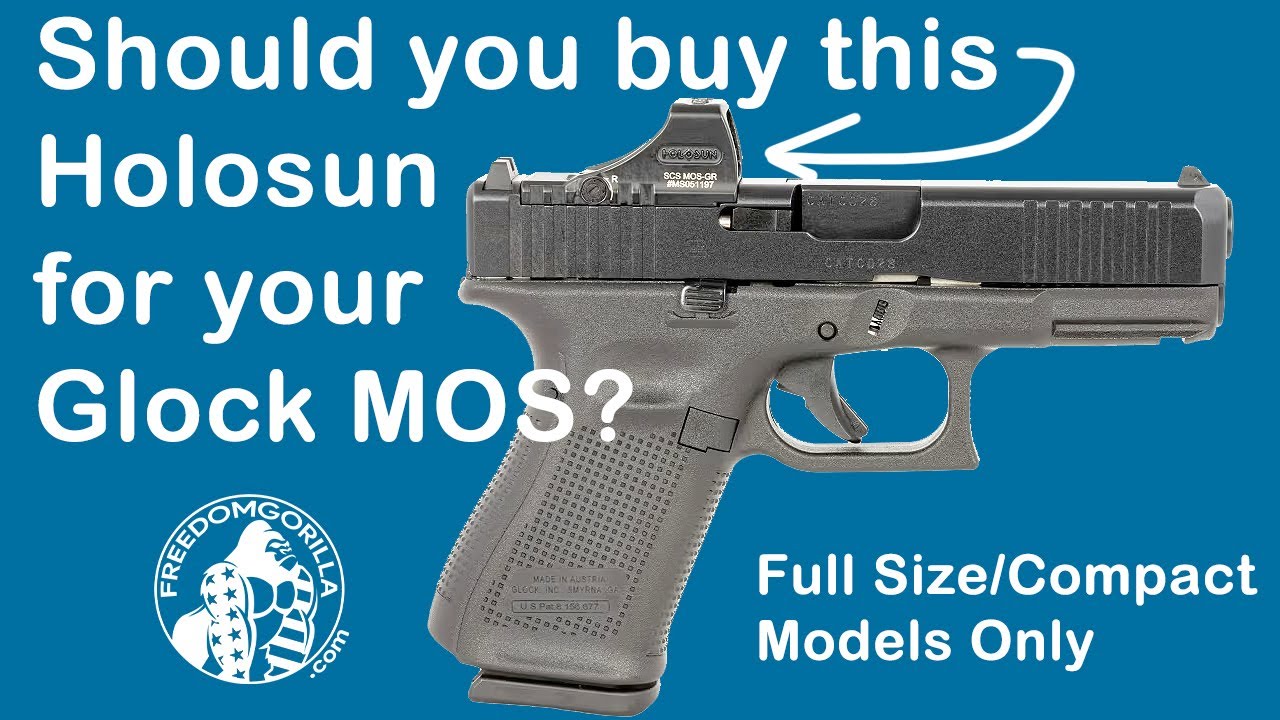 Оптика Holosun, подходящая для полноразмерных и компактных моделей Glock MOS