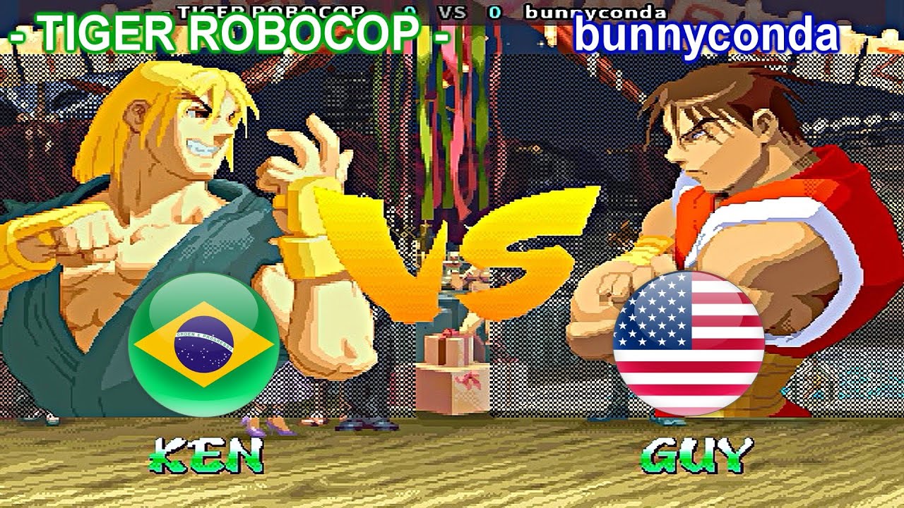 Street Fighter Alpha 2 - - TIGER ROBOCOP - vs bunnyconda