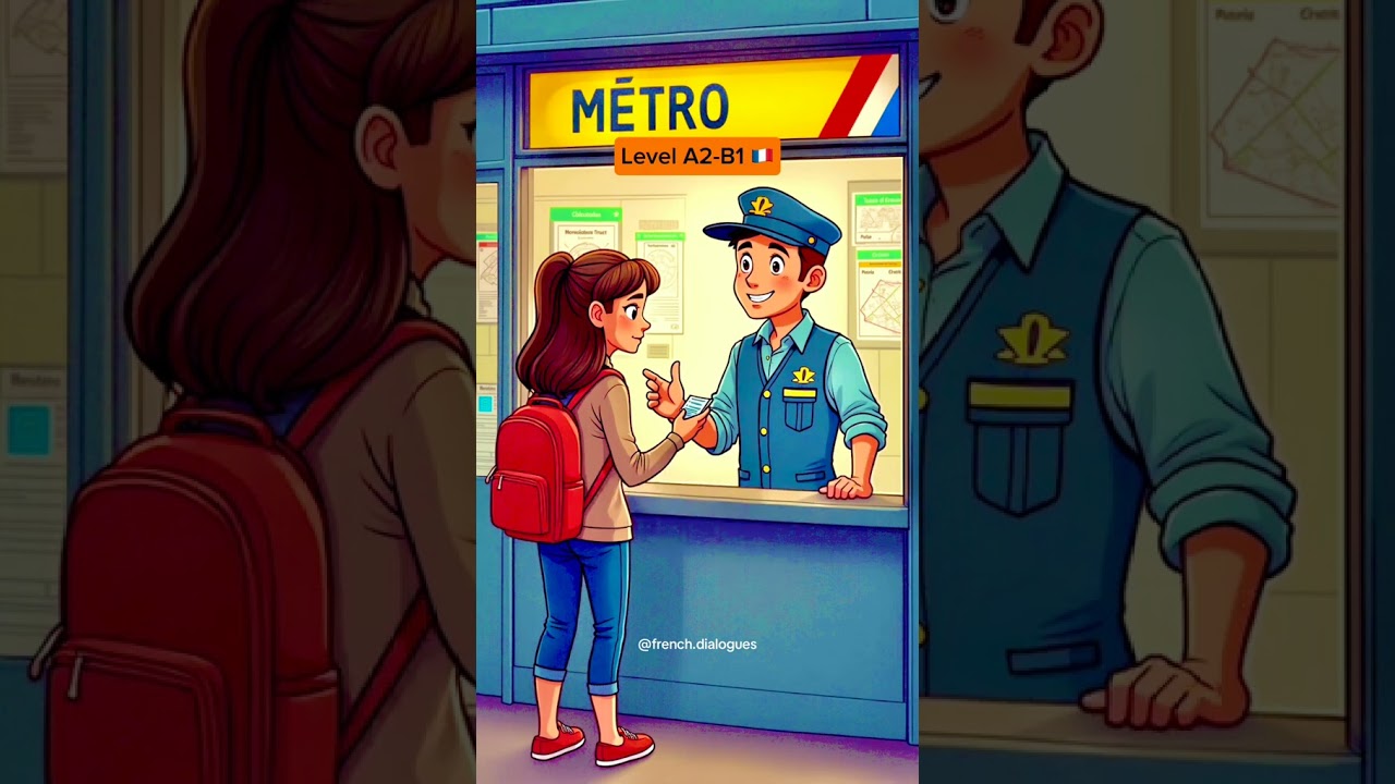 Buying a Metro Ticket French Dialogue for Beginners