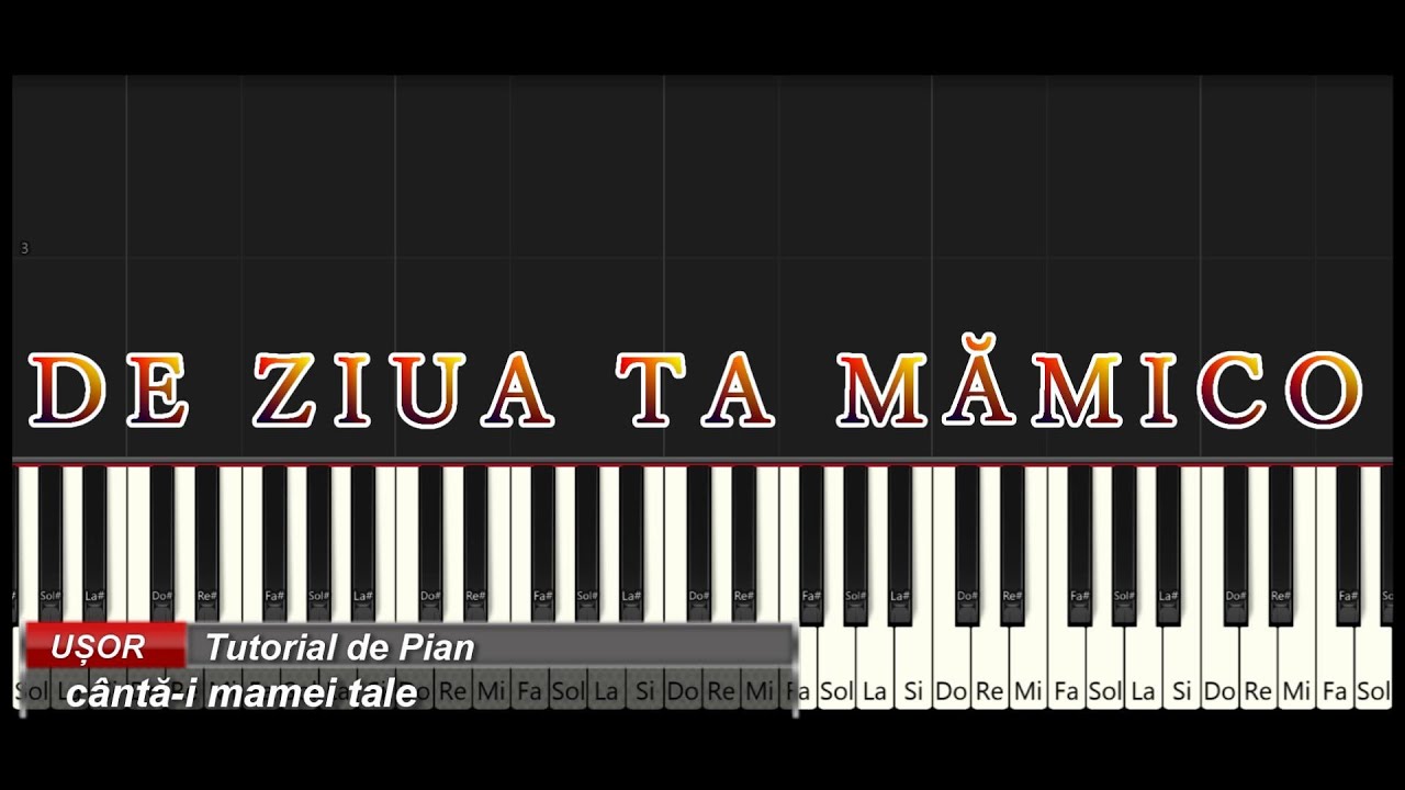 De Ziua Ta Mamico - Tutorial PIAN 💖