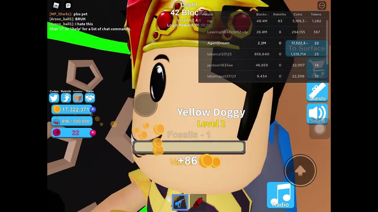 How much money you can get as a legendary miner in mining simulator roblox