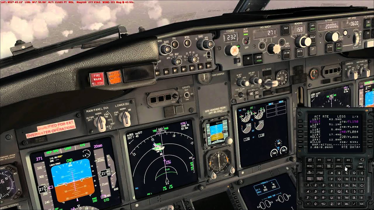 Glasgow EGPF to London Gatwick EGKK VATSIM