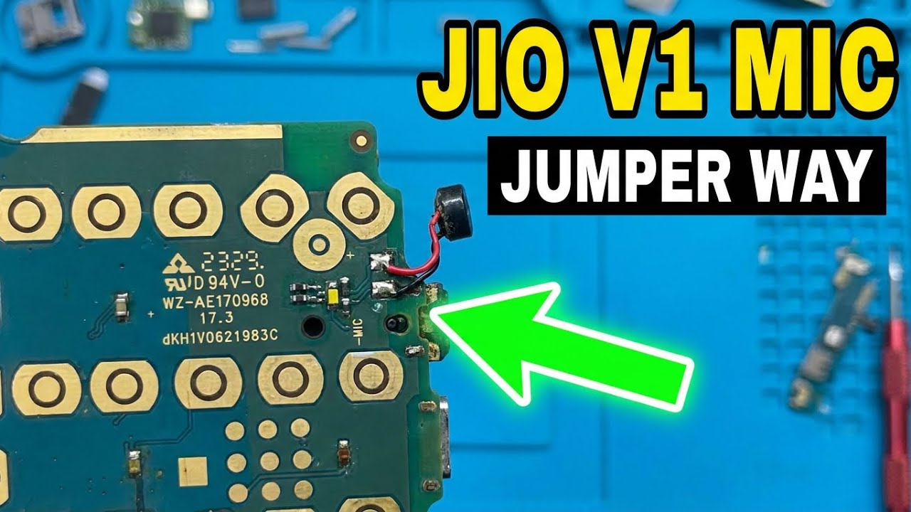Jio bharat v1 mic not working / jio bharat v1 mic jumper / jio bharat v1 mic ways 