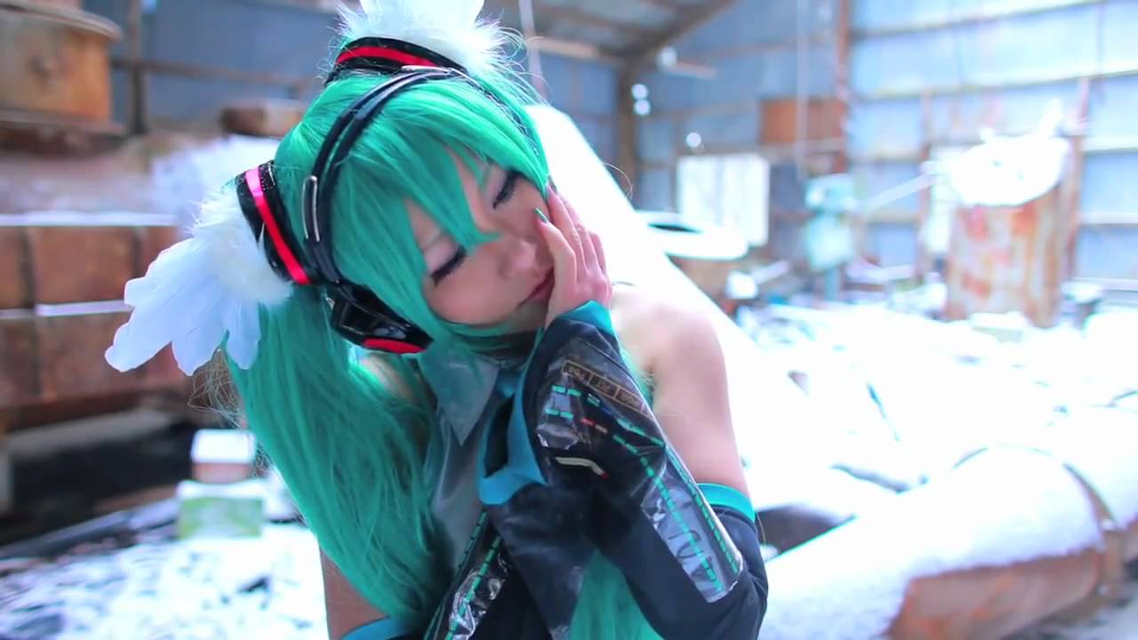 Cosplay Last night good night Hatsune Miku HD PV.mp4