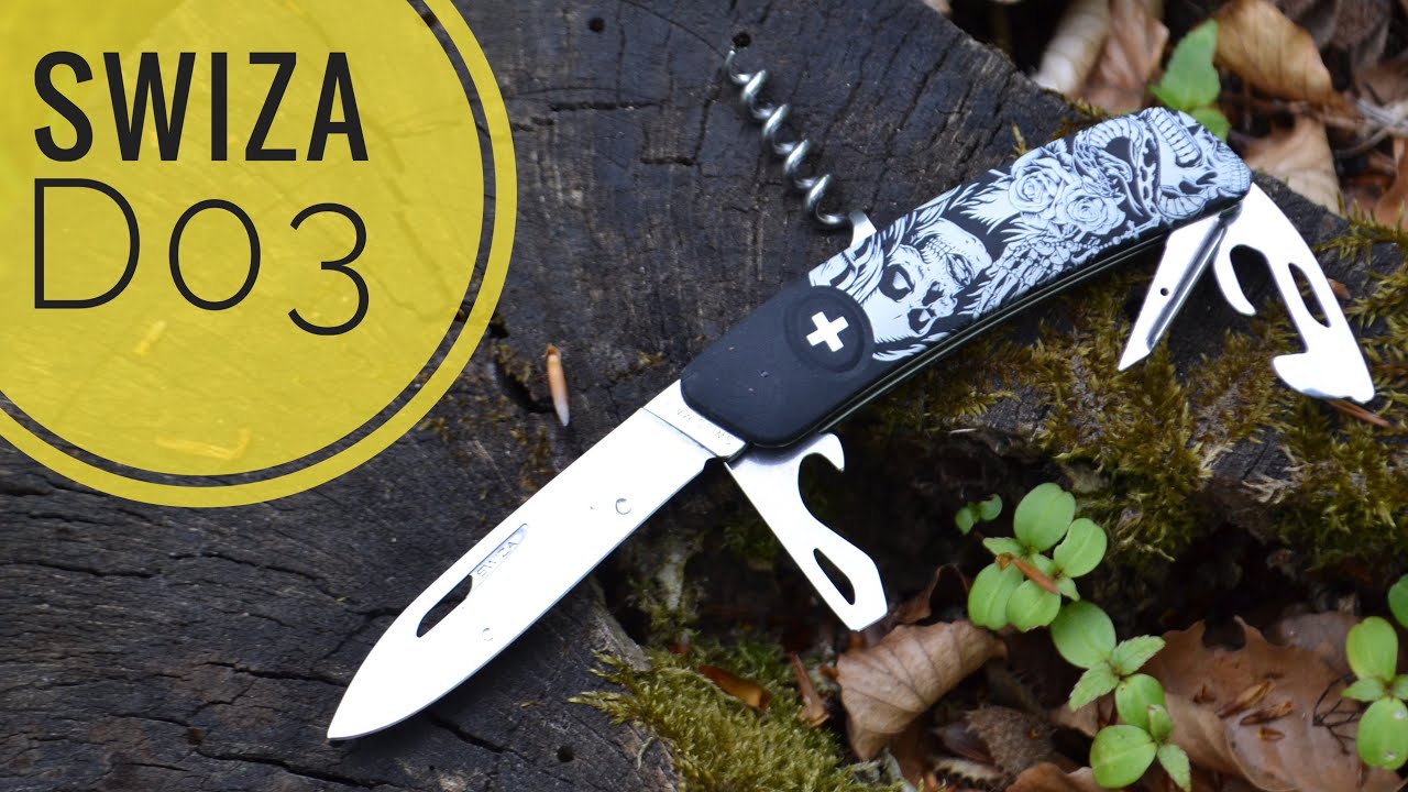 Нож Swiza D03 Dia de Muertos обзор, сравнение с Victorinox.
