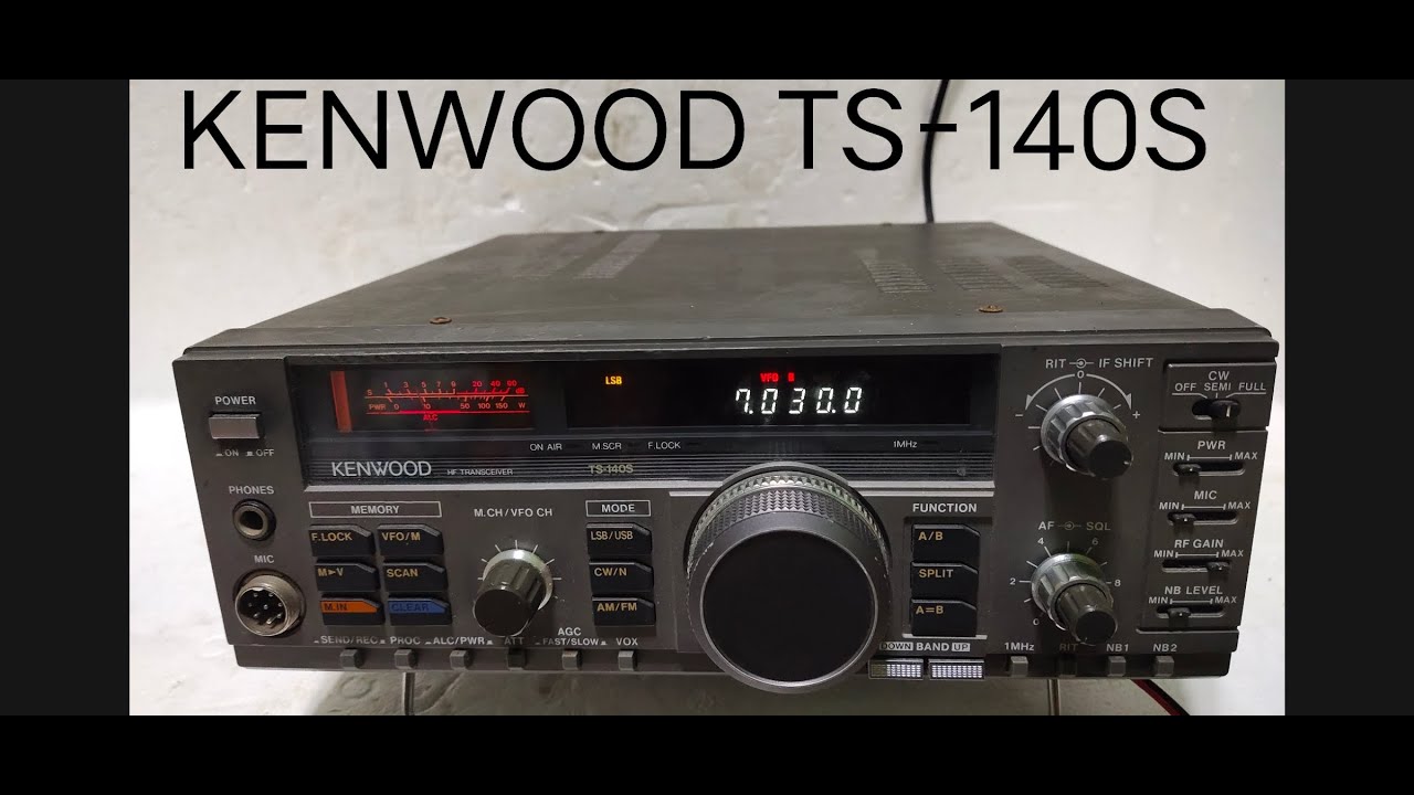 TES RADIO HF KENWOOD TS-140S  HANYA MENGGUNAKAN SEUTAS KABEL