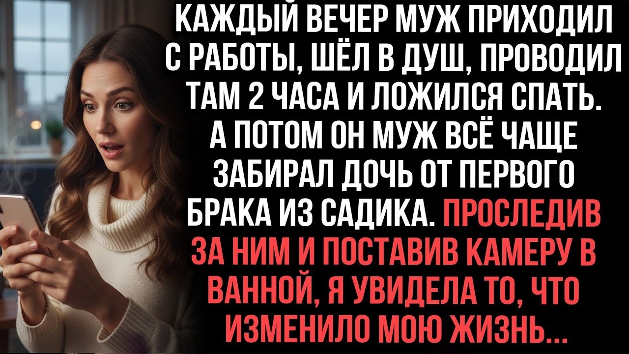 Муж каждый вечер 2 часа сидел в ванной с моей дочкой. Поставив скрытую камеру, я увидела правду