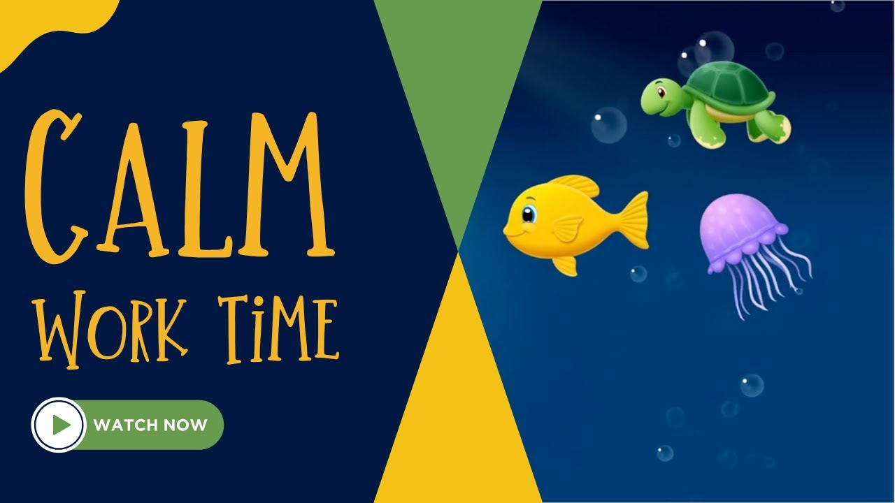 Calm Classroom Under the Sea Ambience | Focus Music for Independent Work