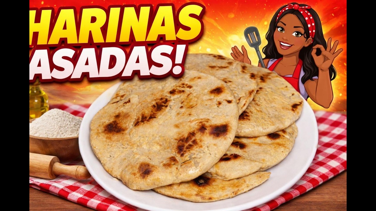 Cómo hacer Harinas de Trigo Asadas (Paso a paso fácil y rápido) 🥞🔥