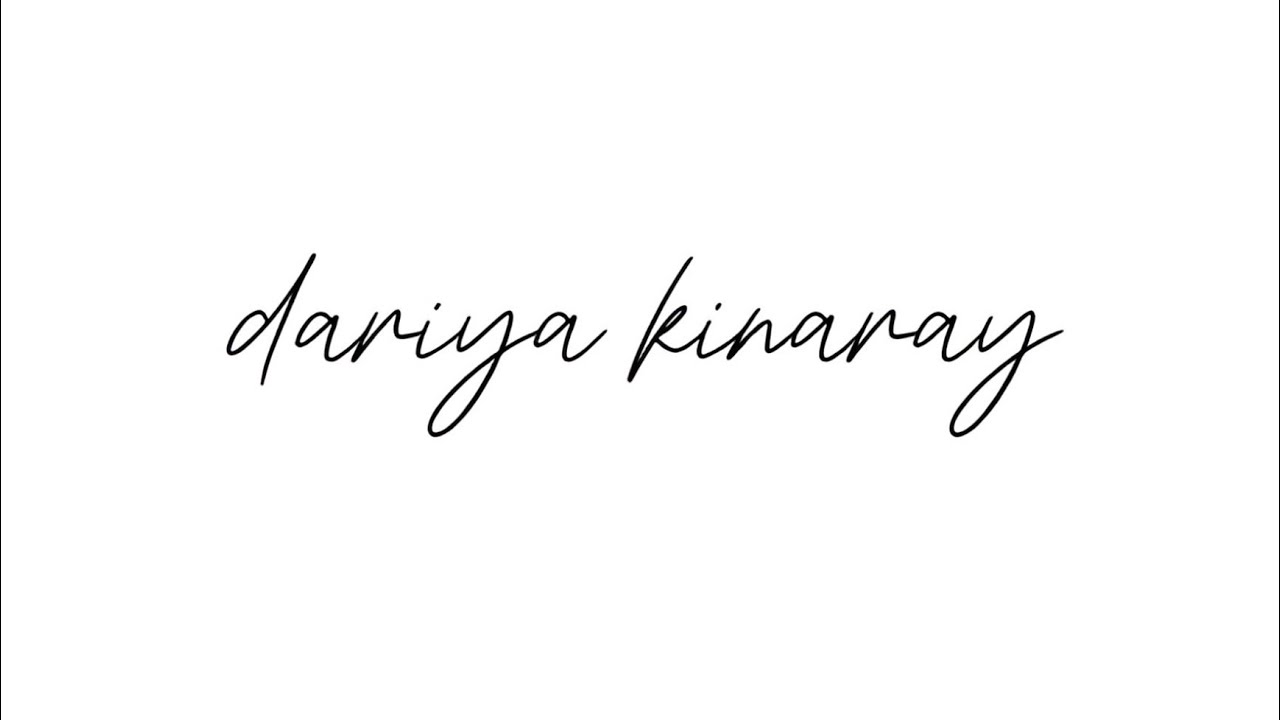 Shayan khan - Dariya Kinaray (Official Lyric Video)