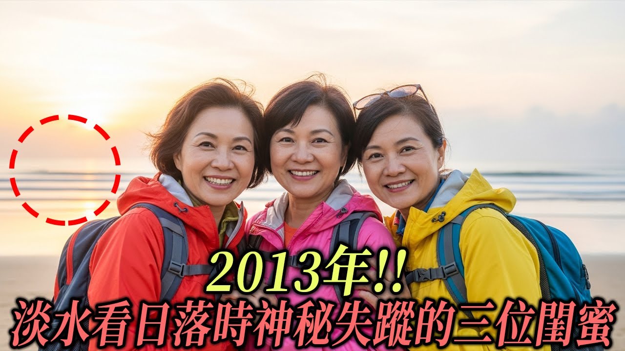 2013年!! 淡水看日落時神秘失蹤的三位閨蜜，5年後揭開的殘酷真相