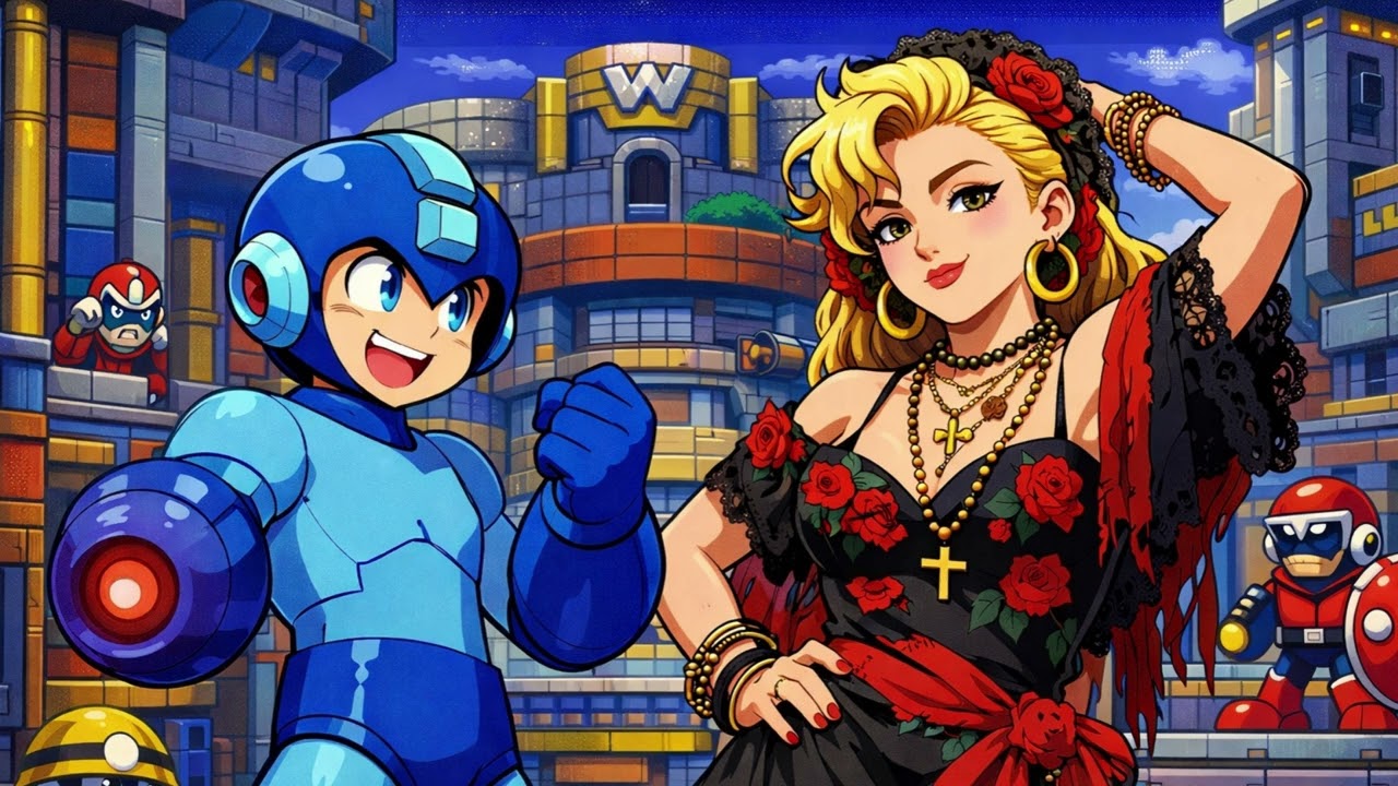 MEGAMAN 7 X MADONNA - INTRO STAGE - LA ISLA BONITA - MIX