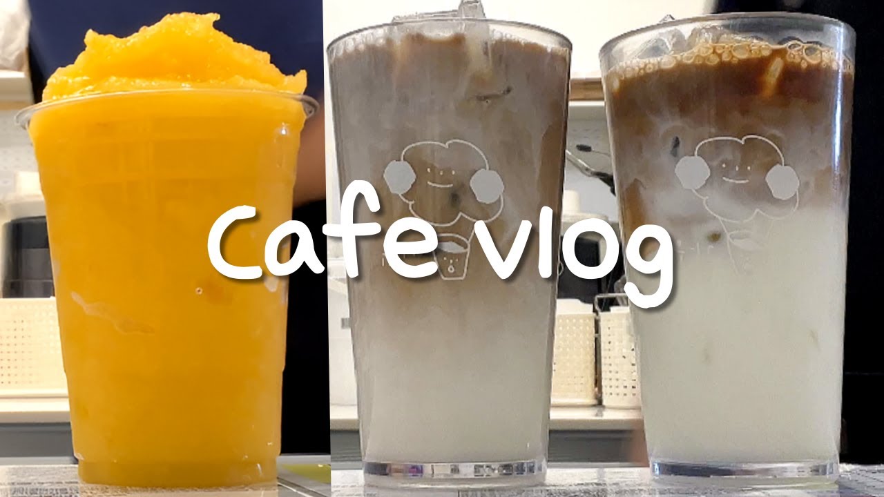 Cafe Vlogㅣ💛시원한 망고스무디ㅣASMRㅣ카페브이로그ㅣ음료제조ㅣ4K
