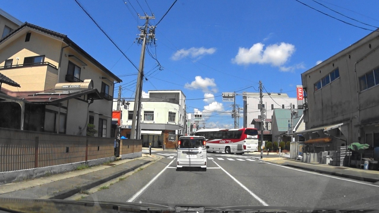 長野県道432号柏原穂高線　安曇野市穂高柏原→穂高駅