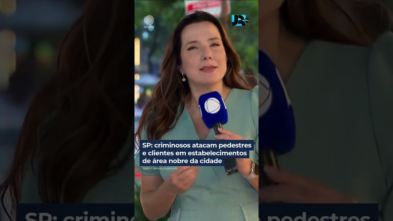 Criminosos atacam pedestres e clientes em estabelecimentos de SP #JornalDaRecord #JR24H