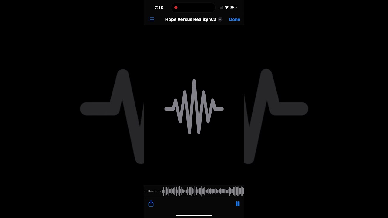 Hopefully going to release this. &ldquo;Hope Versus Reality&rdquo;