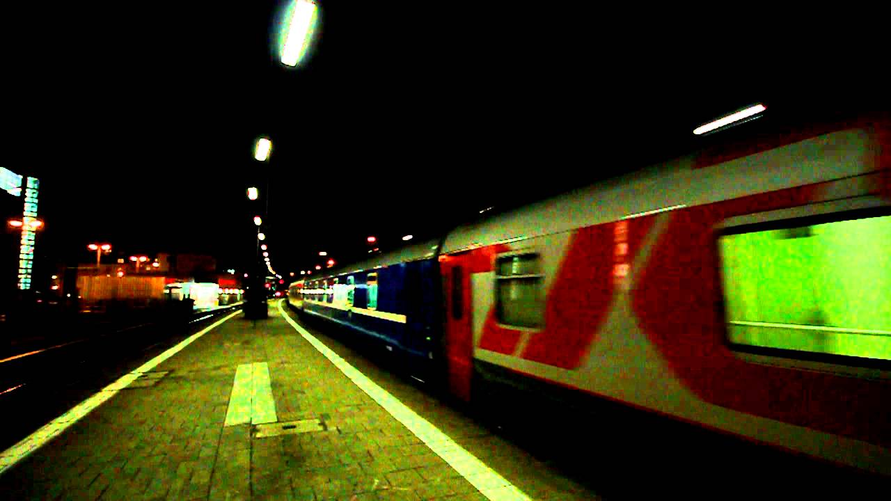 Citynightline 472 Aurora in Frankfurt mit Ansage