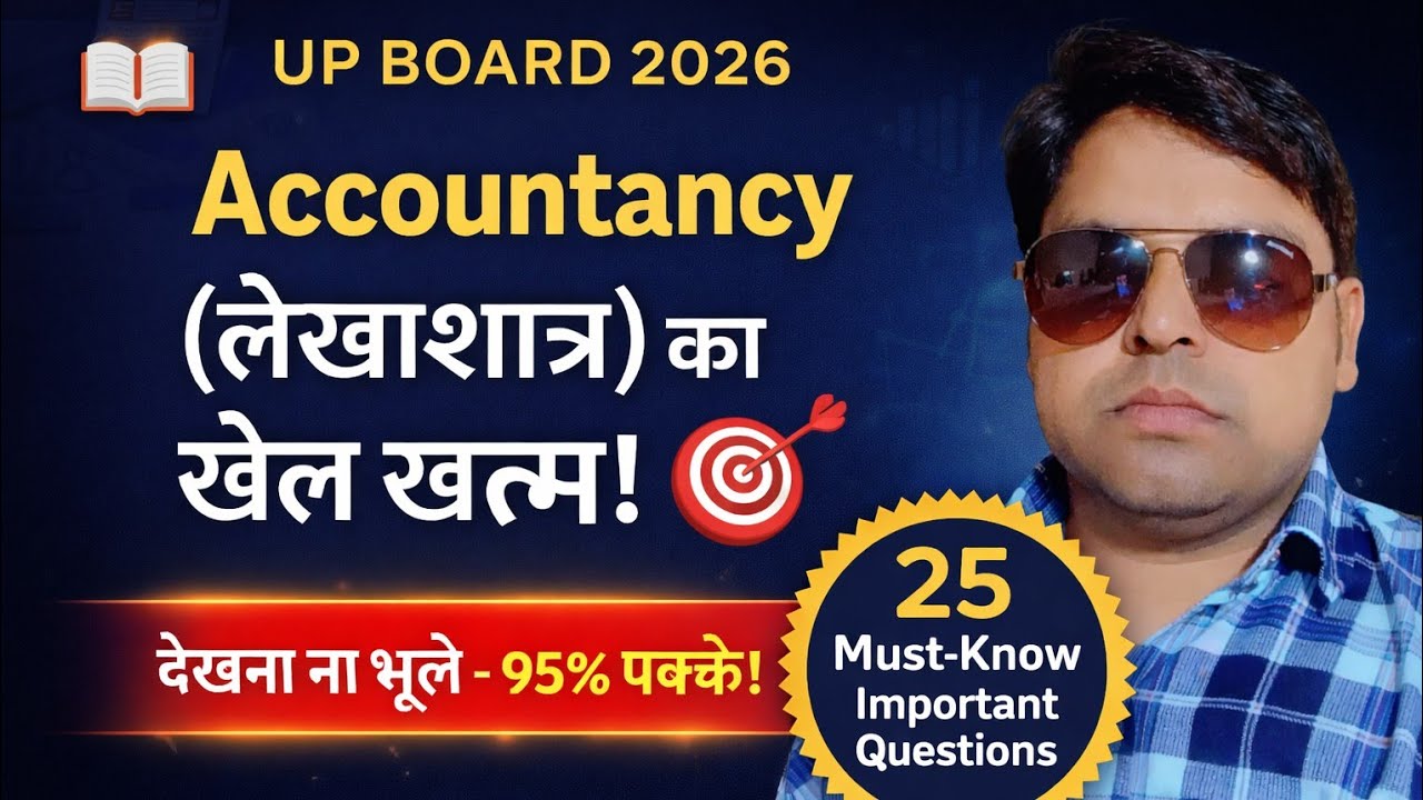 UP Board Class 12 Accounts Important Questions 2026 | पास होने की गारंटी!