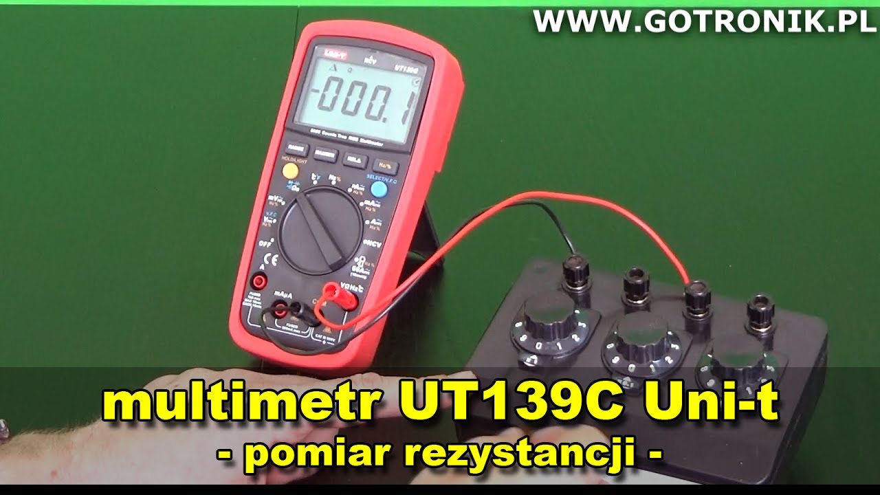 UT139C omomierz pomiar rezystancji