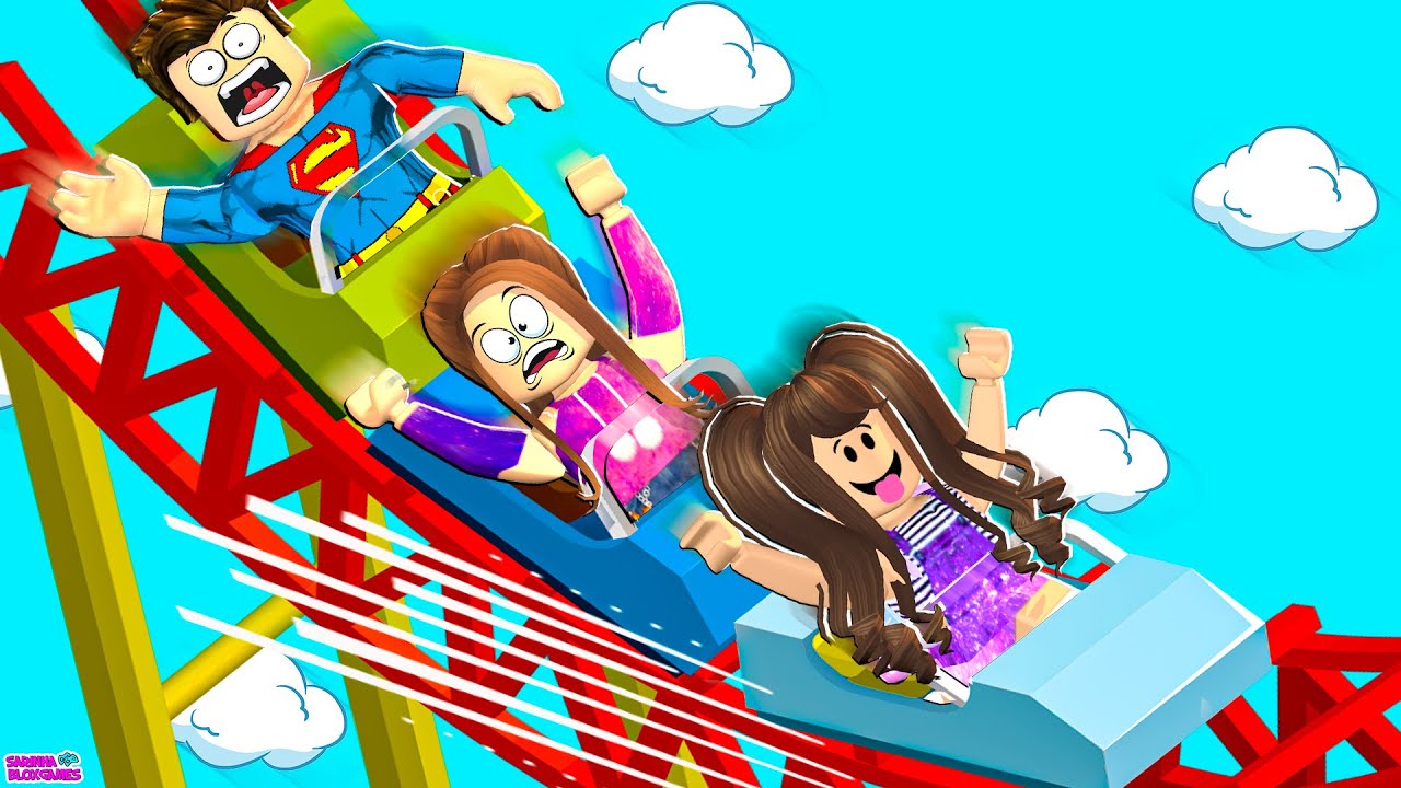 ANDEI NA MAIOR MONTANHA RUSSA DO MUNDO!! HIGHEST ROLLER COASTER ON ROBLOX