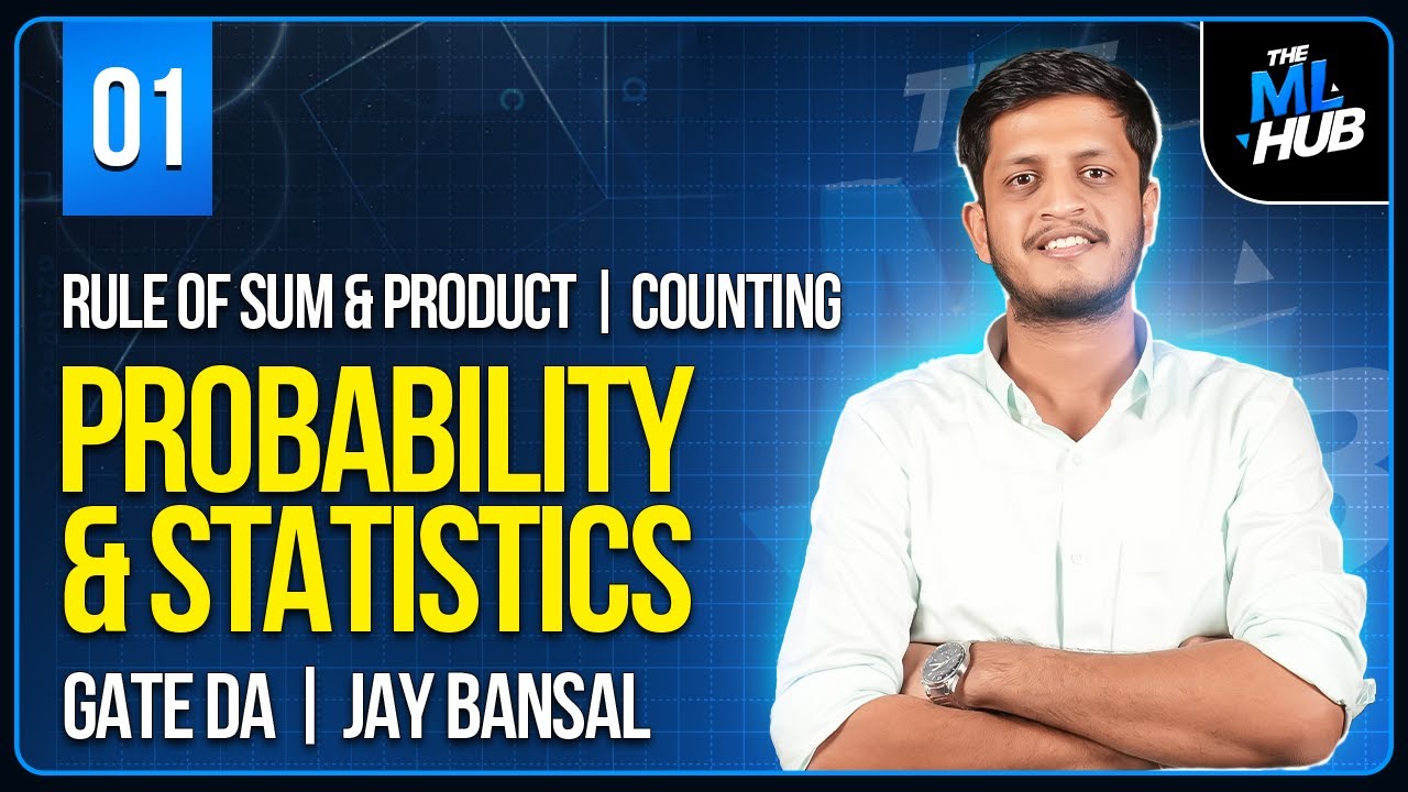 Lec 1: Rule of Sum & Product | Counting | Probability & Stats | GATE DA | Jay Bansal | The ML Hub