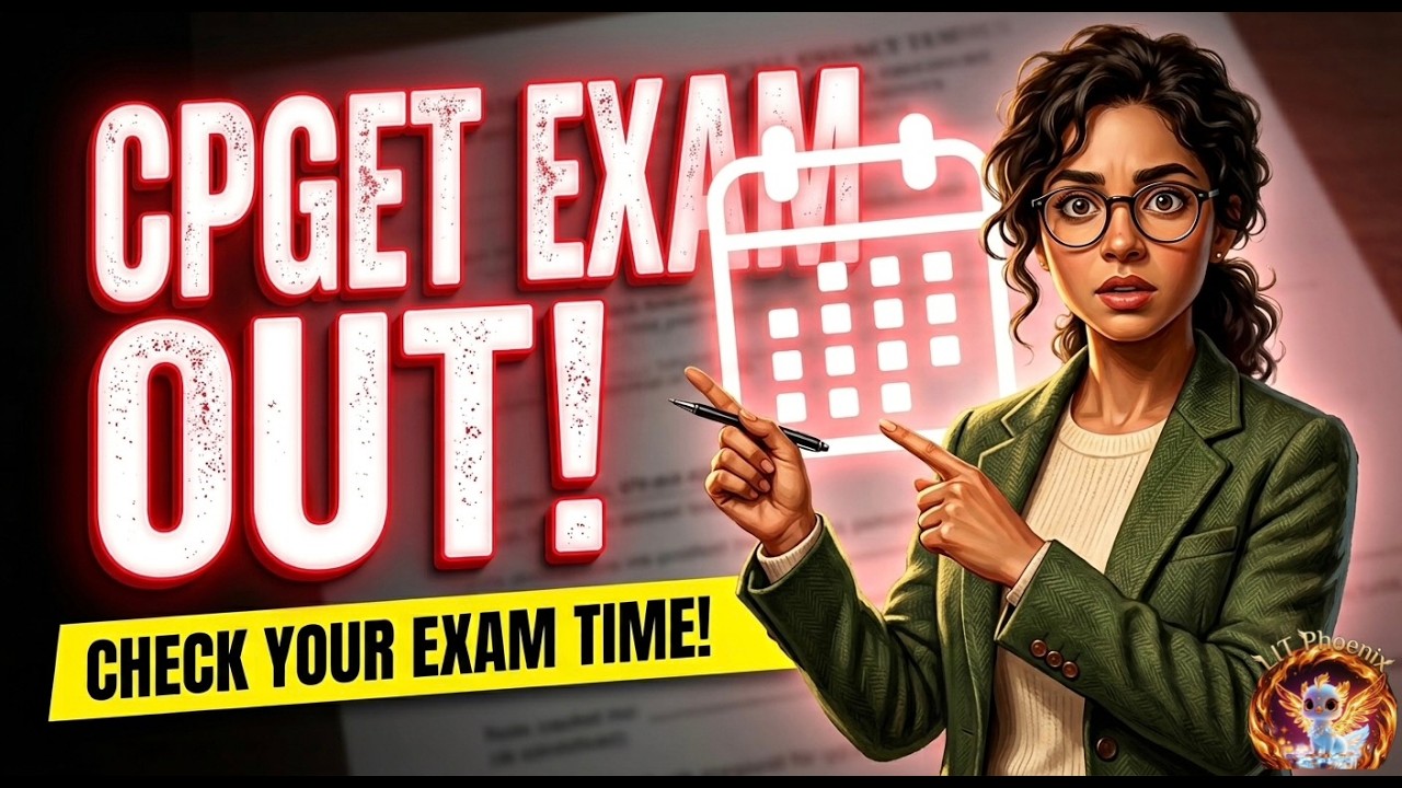 TG CPGET 2026 Exam Dates RELEASED! 🚨 | Official Timetable Explained #cpget2026 #examdatesheet #mcom