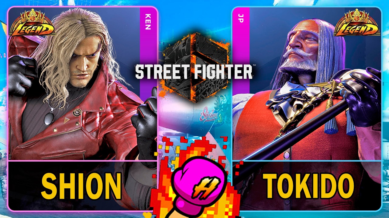 SF6 Shion (KEN) VS Tokido (JP)🥊Street Fighter 6🥊スト6🥊4K 60ᶠᵖˢ
