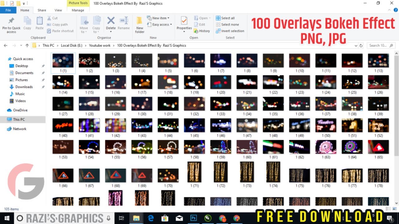 100 Overlays Bokeh Effect Free Download by #razisgraphics #bokeh #free download #graphicsrazis