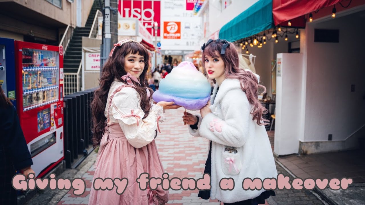Giving my friend a sweet/classic Lolita Makeover