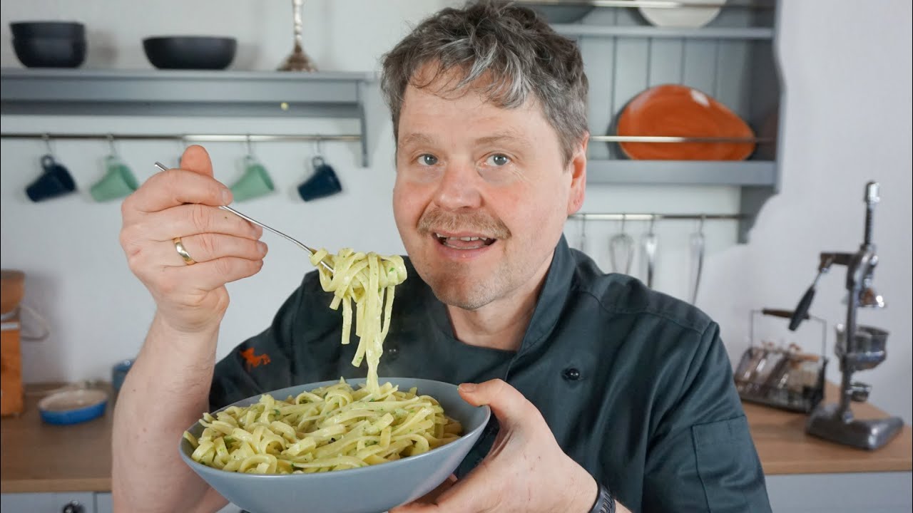 Bärlauch-Nudeln schnelles Rezept | Der Bio Koch