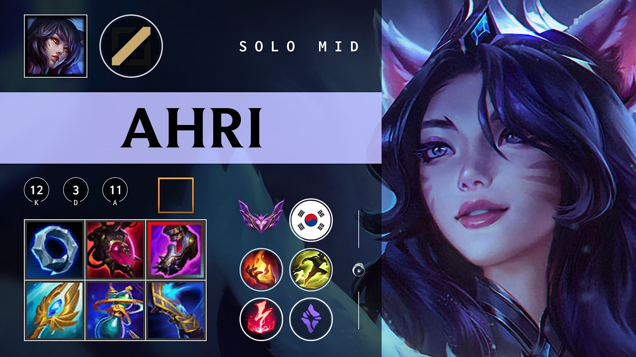 Ahri Mid vs Qiyana - KR Master Patch 26.03