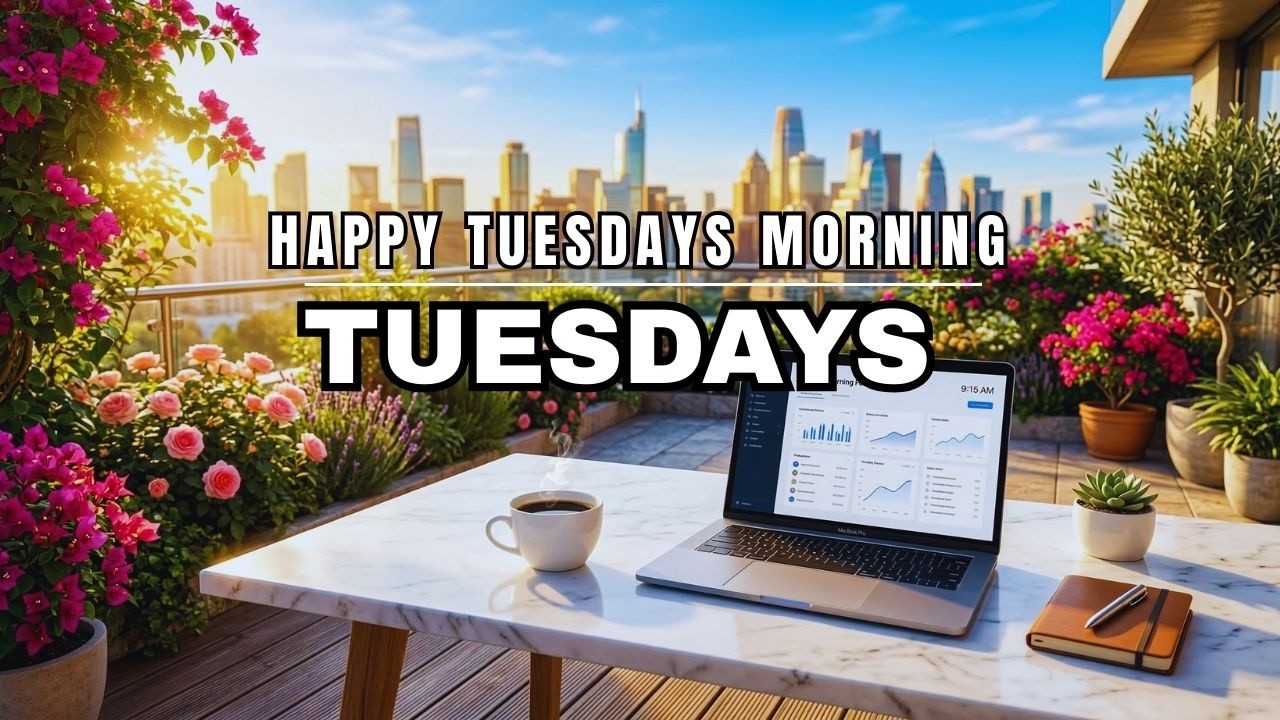 🔴 Happy Tuesday Morning ☀️ Luxurious Floral Rooftop Jazz & Bossa Nova for Deep Focus