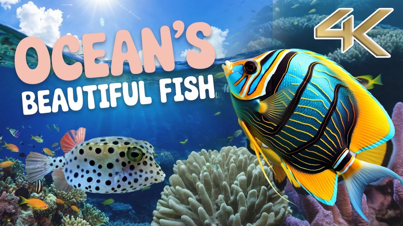 Relaxing Music & Stunning Underwater World for Deep Sleep, Study & Stress Relief 4K