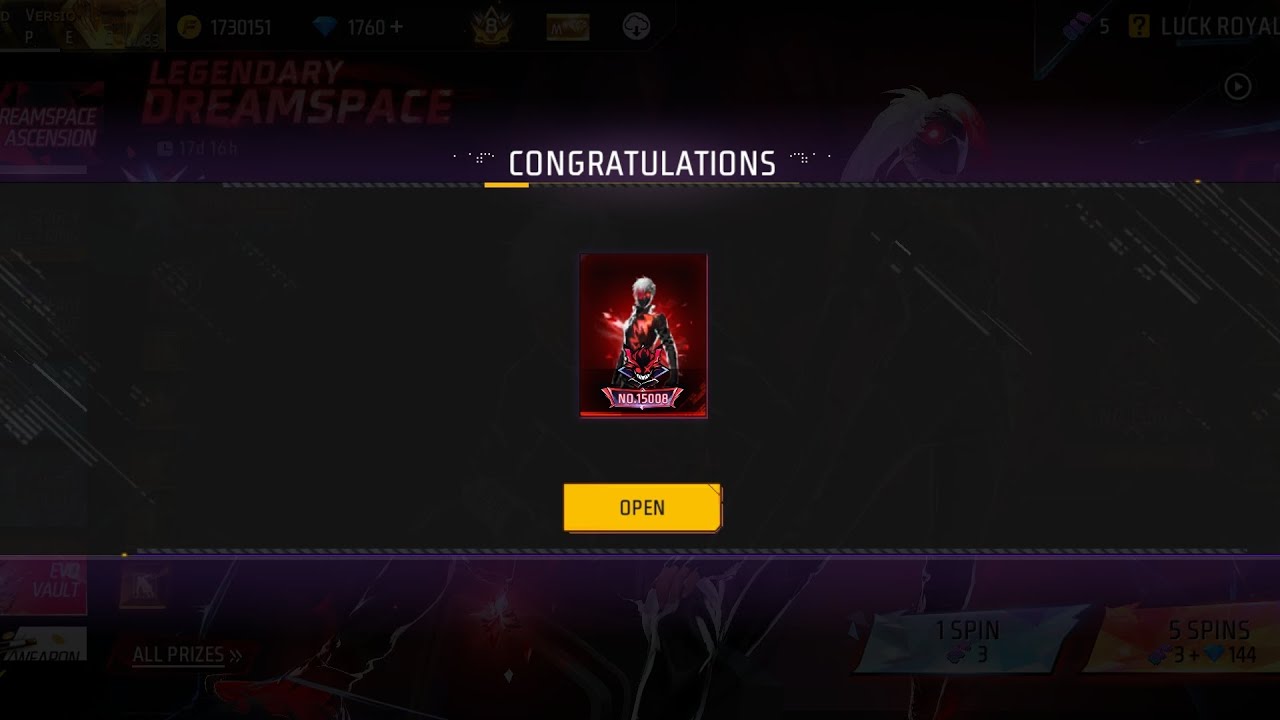 I GOT NEW LEGENDARY DREAM SPACE BUNDLE 😎||FREE FIRE MAX 