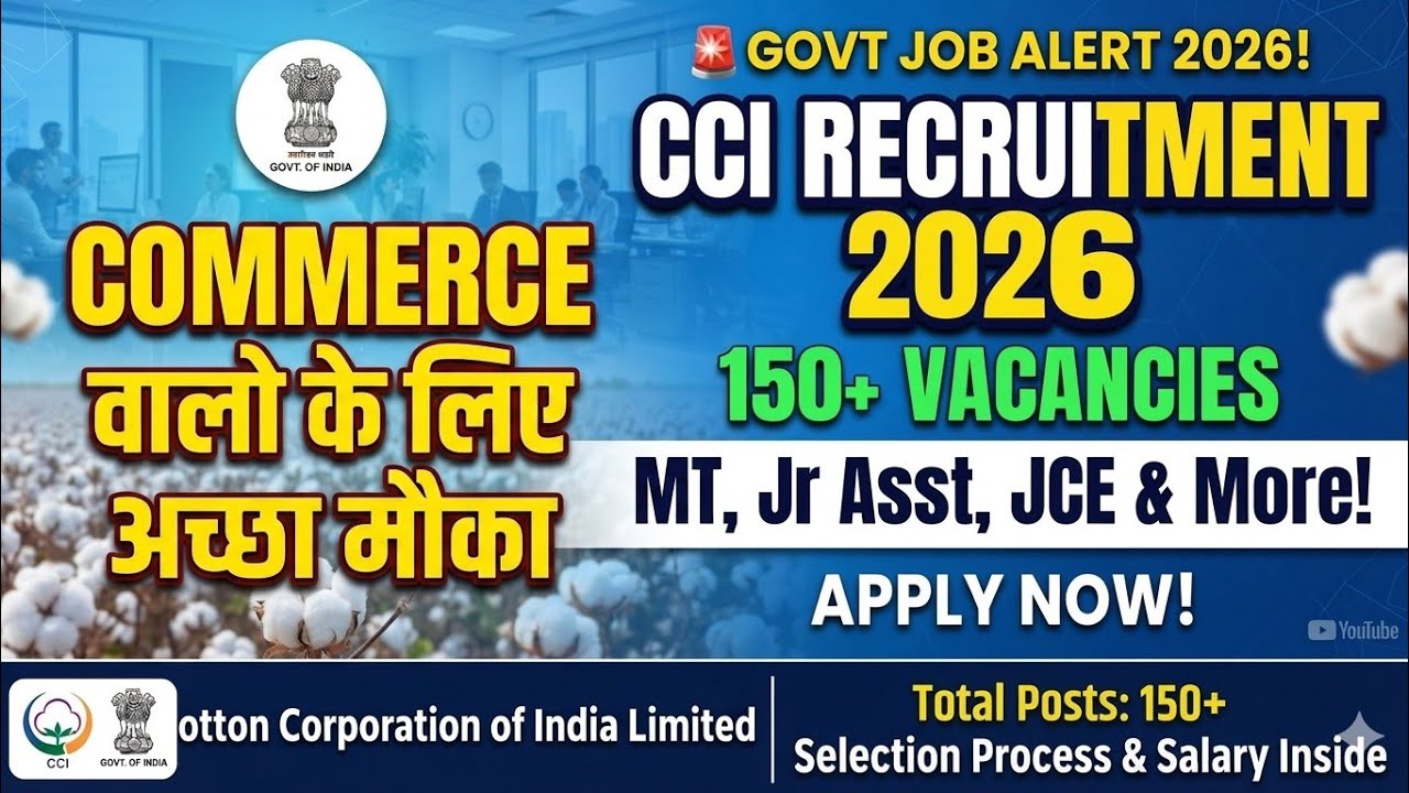 Cotton Corporation of India Notification 2026 | Eligibility, Salary, Syllabus & Selection Process