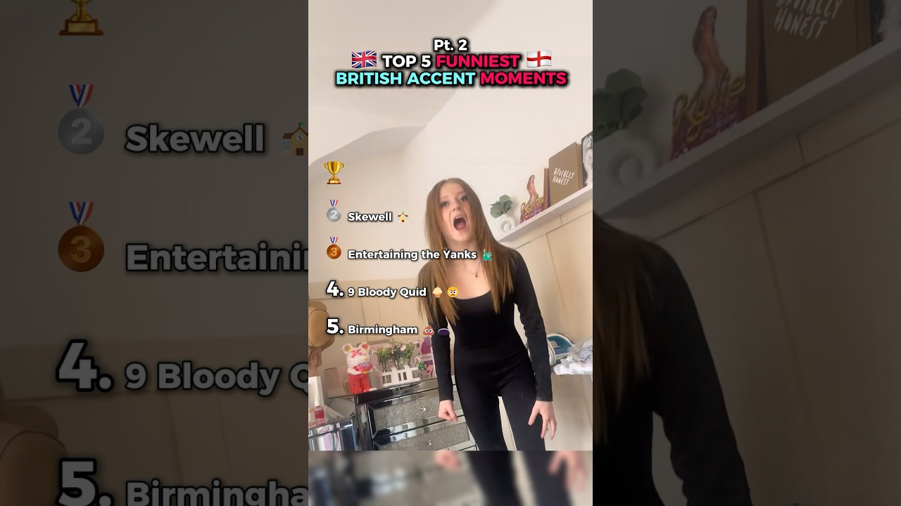 Top 5 FUNNIEST British Accents Pt. 2 👑🇬🇧 #uk #funny #comedy