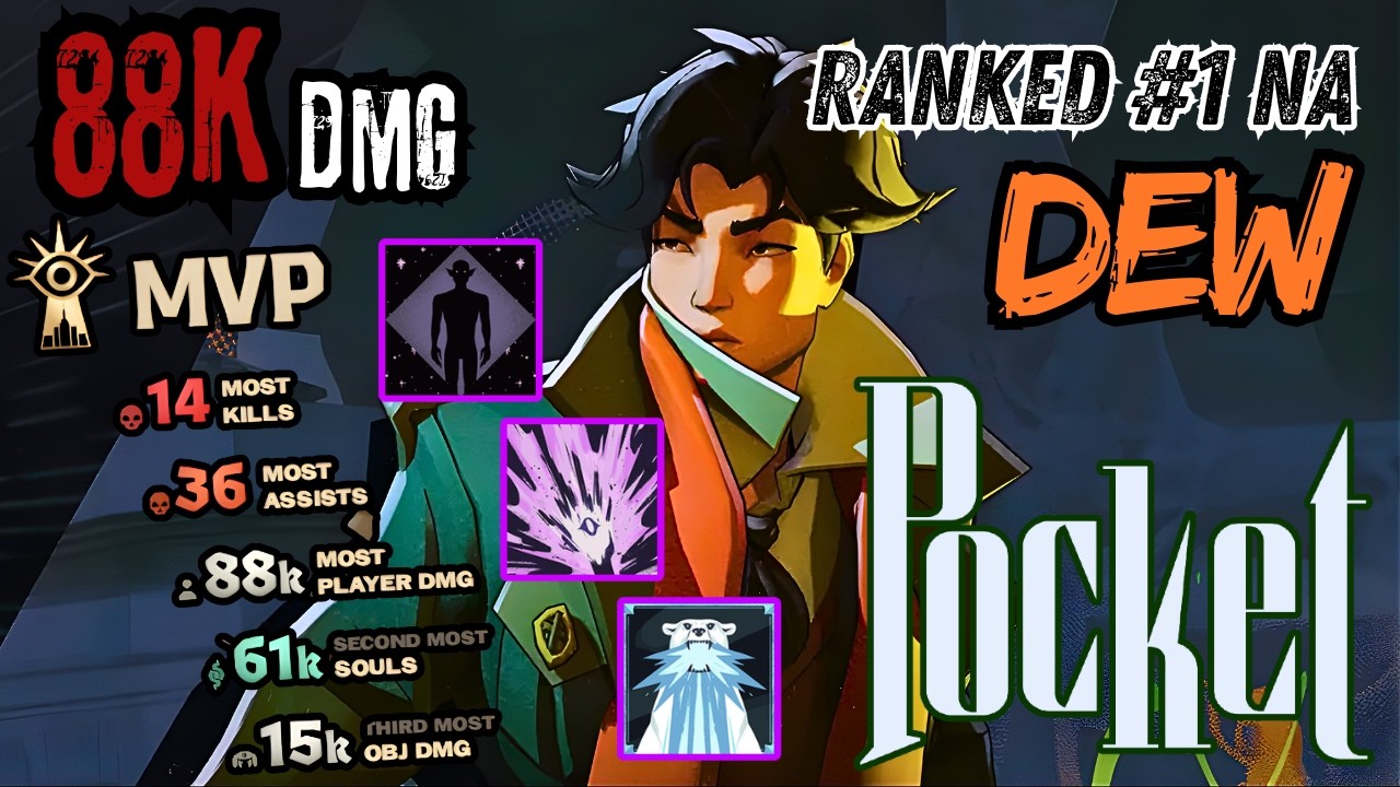 NA #1 Dew POCKET 🐸 90K DAMAGE Spirit Takeover | High MMR Deadlock