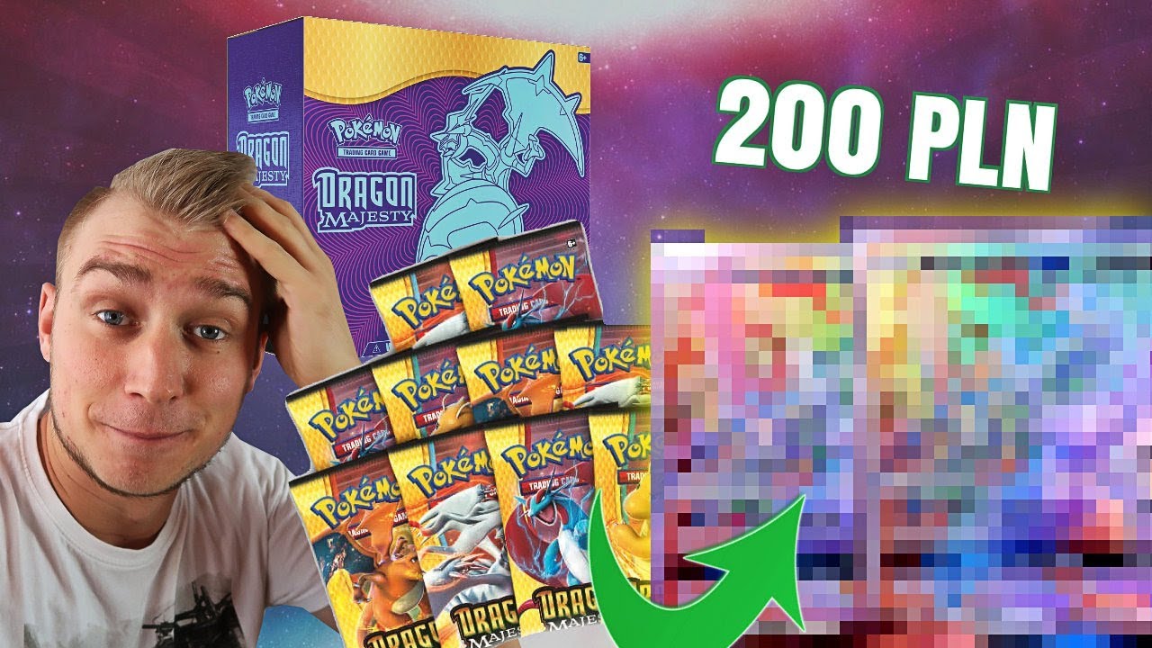 Trafiłem DWIE karty POKEMON za prawie【200 PLN】? (Dragon Majesty)