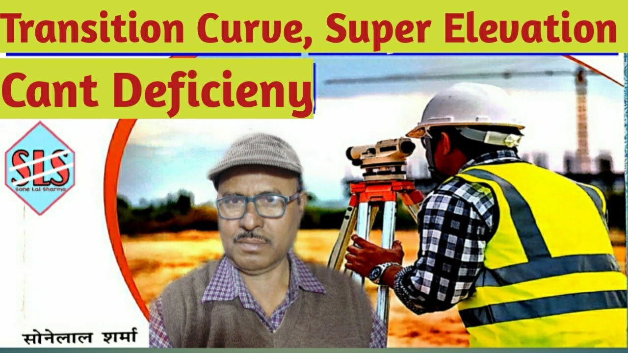Transition curve,Super elevation,Cant deficiency and Equilibrium cant.