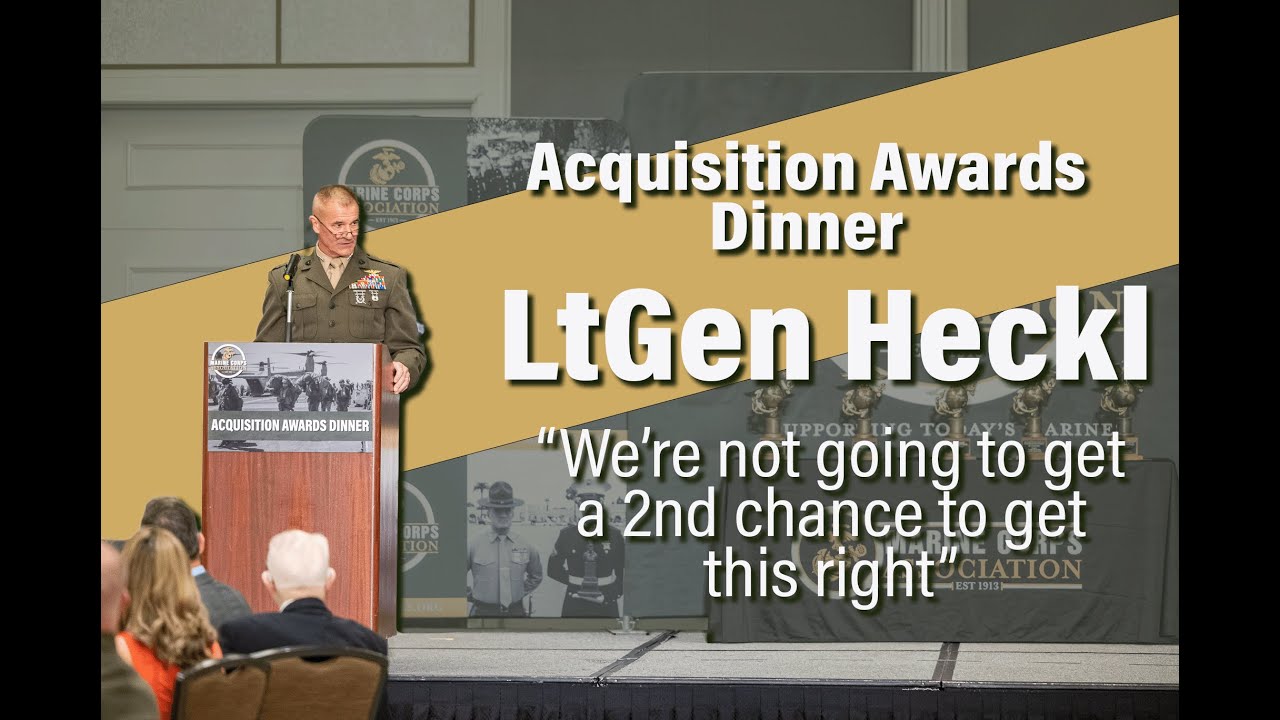 LtGen Heckl speaks about China and FD2030 at 2022 Acquisitions Awards Dinner
