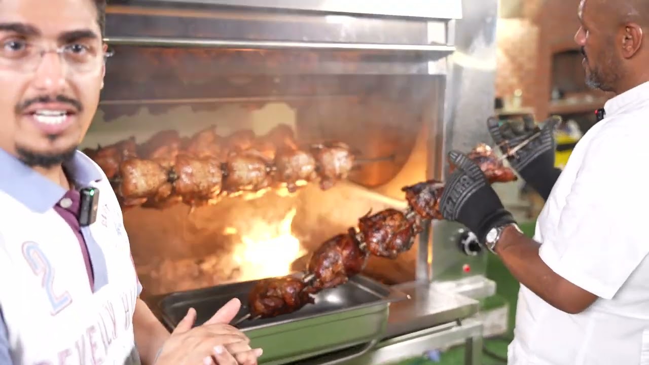 تدشين شواية الدجاج بالحطب و الغاز مع الشيف وجدي