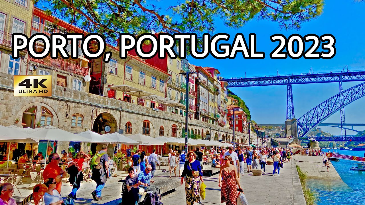 Porto, Oporto Portugal 🇵🇹 - A 4k Walking Tour in August